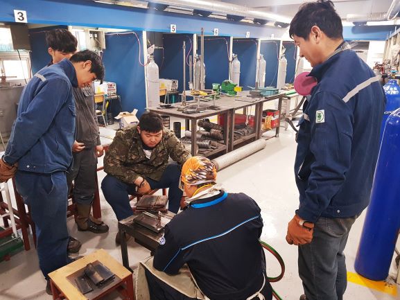 용접기능사 수동절단 수업사진